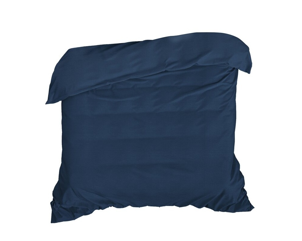 Obliečka na paplón zo saténovej bavlny NOVA COLOUR - námornícka modrá, rozmer 140 x 200 cm